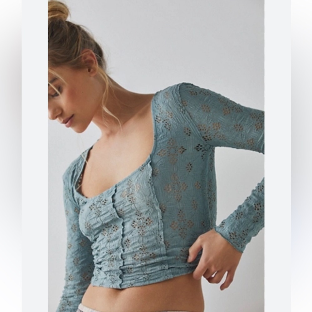 NWOT Intimately Free People Waiting For You Long Sleeve Top